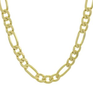 9ct Yellow Gold Figaro Chain 22&#8243; 6.5mm