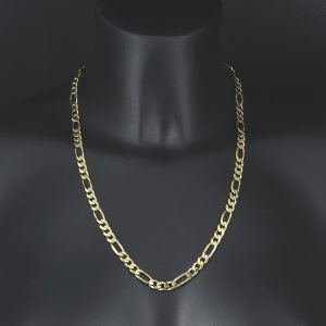 9ct Yellow Gold Figaro Chain 22″ 6.5mm