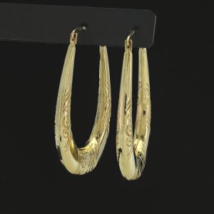 9ct Yellow Gold Creole Earrings
