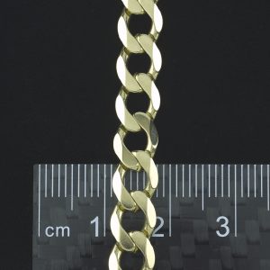 9ct Yellow Gold Curb Bracelet 8&#8243; 12mm