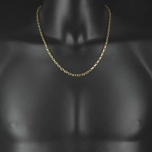 9ct Yellow Gold Belcher Chain 22&#8243; 3.5mm