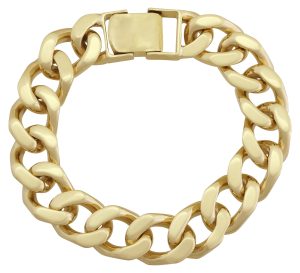 9ct Yellow Gold Curb Bracelet 8&#8243; 13mm