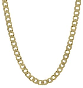 9ct Yellow Gold Curb Chain 22&#8243; 7.5mm