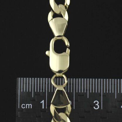 9ct Yellow Gold Curb Chain 22" 7.5mm - Image 2