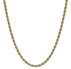 9ct Yellow Gold Rope Chain 26&#8243; 2.5mm