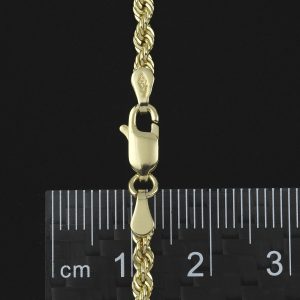 9ct Yellow Gold Rope Chain 26″ 2.5mm