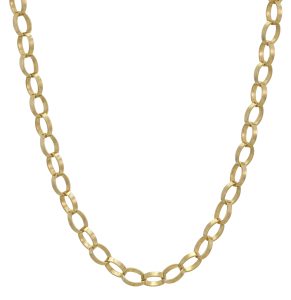 9ct Yellow Gold Belcher Chain 30.5&#8243; 5mm