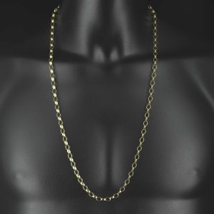 9ct Yellow Gold Belcher Chain 30.5&#8243; 5mm