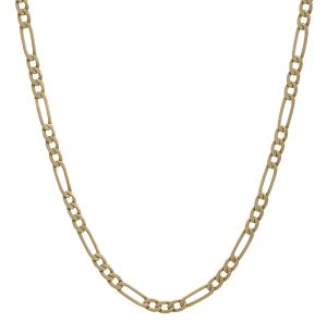 9ct Yellow Gold Figaro Chain 18.5&#8243; 3.5mm