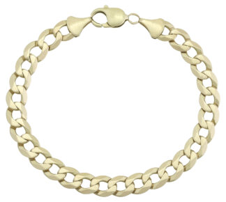 9ct Yellow Gold Curb Bracelet 9" 8.5mm