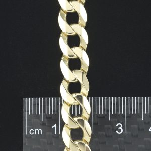 9ct Yellow Gold Curb Bracelet 9&#8243; 8.5mm
