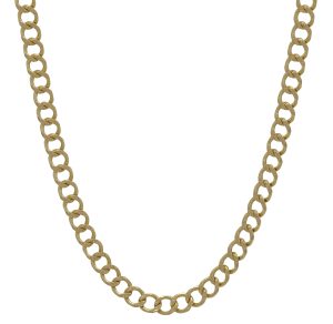 9ct Yellow Gold Curb Chain 23&#8243; 5mm