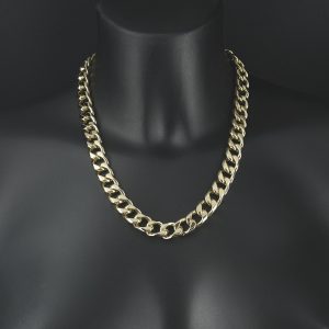 9ct Yellow Gold Curb Chain 19″ 11.5mm