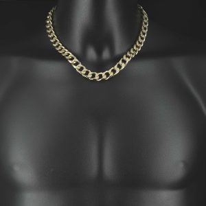 9ct Yellow Gold Curb Chain 19″ 11.5mm