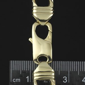 9ct Yellow Gold Curb Chain 19″ 11.5mm