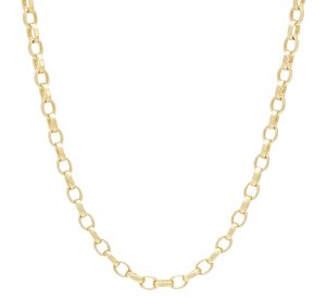 9ct Yellow Gold Belcher Chain 20.5&#8243; 4mm