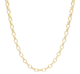 9ct Yellow Gold Belcher Chain 20.5" 4mm