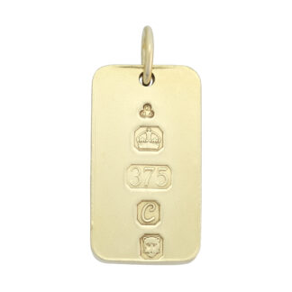 9ct Yellow Gold Ingot Pendant