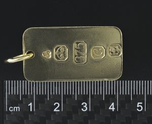9ct Yellow Gold Ingot Pendant