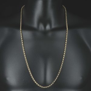 9ct Rose Gold Belcher Chain 30&#8243; 4.5mm