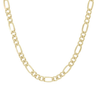 9ct Yellow Gold Figaro Chain 22" 6mm