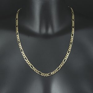 9ct Yellow Gold Figaro Chain 22″ 6mm