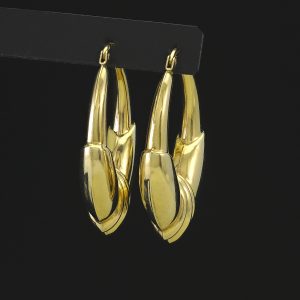 9ct Yellow Gold Half-Hoop/Creole Earrings
