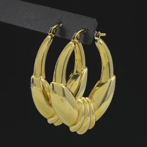 9ct Yellow Gold Half-Hoop/Creole Earrings