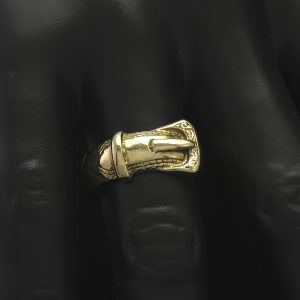 9ct Yellow Gold Buckle Ring