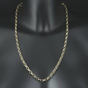 9ct Yellow Gold Belcher Chain 23&#8243; 6mm
