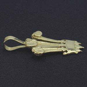 9ct Yellow Gold Prince Of Wales Feathers Pendant