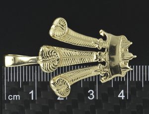 9ct Yellow Gold Prince Of Wales Feathers Pendant