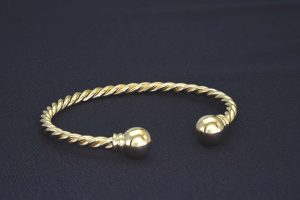 9ct Yellow Gold Torque Bangle