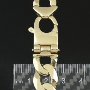 9ct Yellow Gold Curb Chain 22″ 14mm