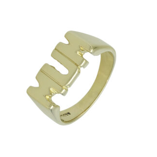 9ct Yellow Gold "MUM" Ring