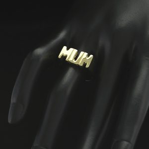9ct Yellow Gold &#8220;MUM&#8221; Ring