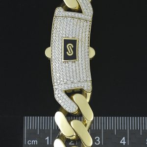 14ct Yellow Gold Cuban Chain 25.5&#8243; 15mm