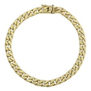 9ct Yellow Gold Curb Bracelet 7.5&#8243; 5.5mm