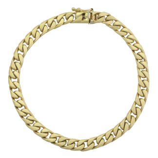 9ct Yellow Gold Curb Bracelet 7.5" 5.5mm