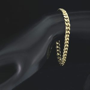 9ct Yellow Gold Curb Bracelet 7.5″ 5.5mm