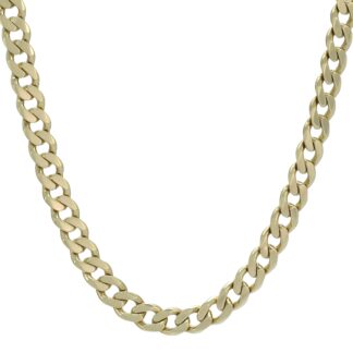 9ct Yellow Gold Curb Chain 31.75" 5.5mm