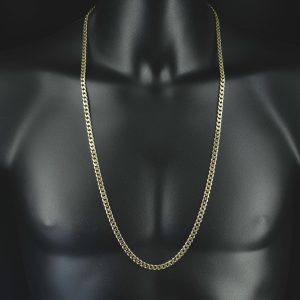 9ct Yellow Gold Curb Chain 31.75&#8243; 5.5mm