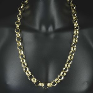 9ct Yellow Gold Belcher Chain 30&#8243; 16.5mm