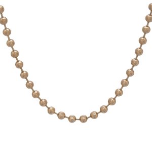 9ct Rose Gold Rosary Chain 24&#8243; 5mm