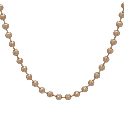 9ct Rose Gold Rosary Chain 24" 5mm