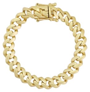 9ct Yellow Gold Cuban Bracelet 7.5&#8243; 10mm