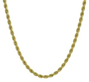 9ct Yellow Gold Rope Chain 24&#8243; 3mm