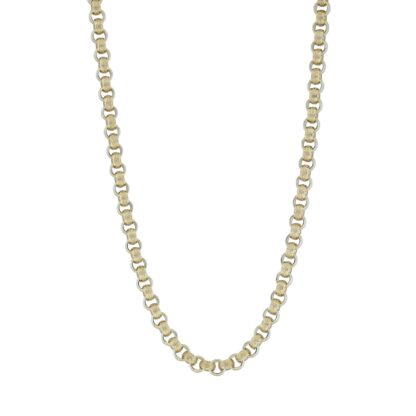 9ct Yellow Gold Belcher Chain 28.5" 11.5mm