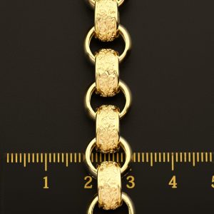 9ct Yellow Gold Belcher Chain 28.5″ 11.5mm