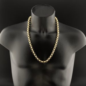 9ct Yellow Gold Belcher Chain 28.5″ 11.5mm